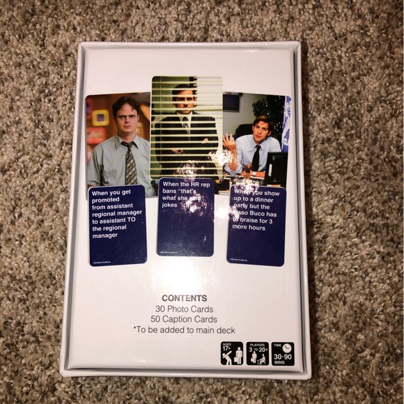 What do you meme the office board game card game in box cards expansion pack - Picture 3 of 7